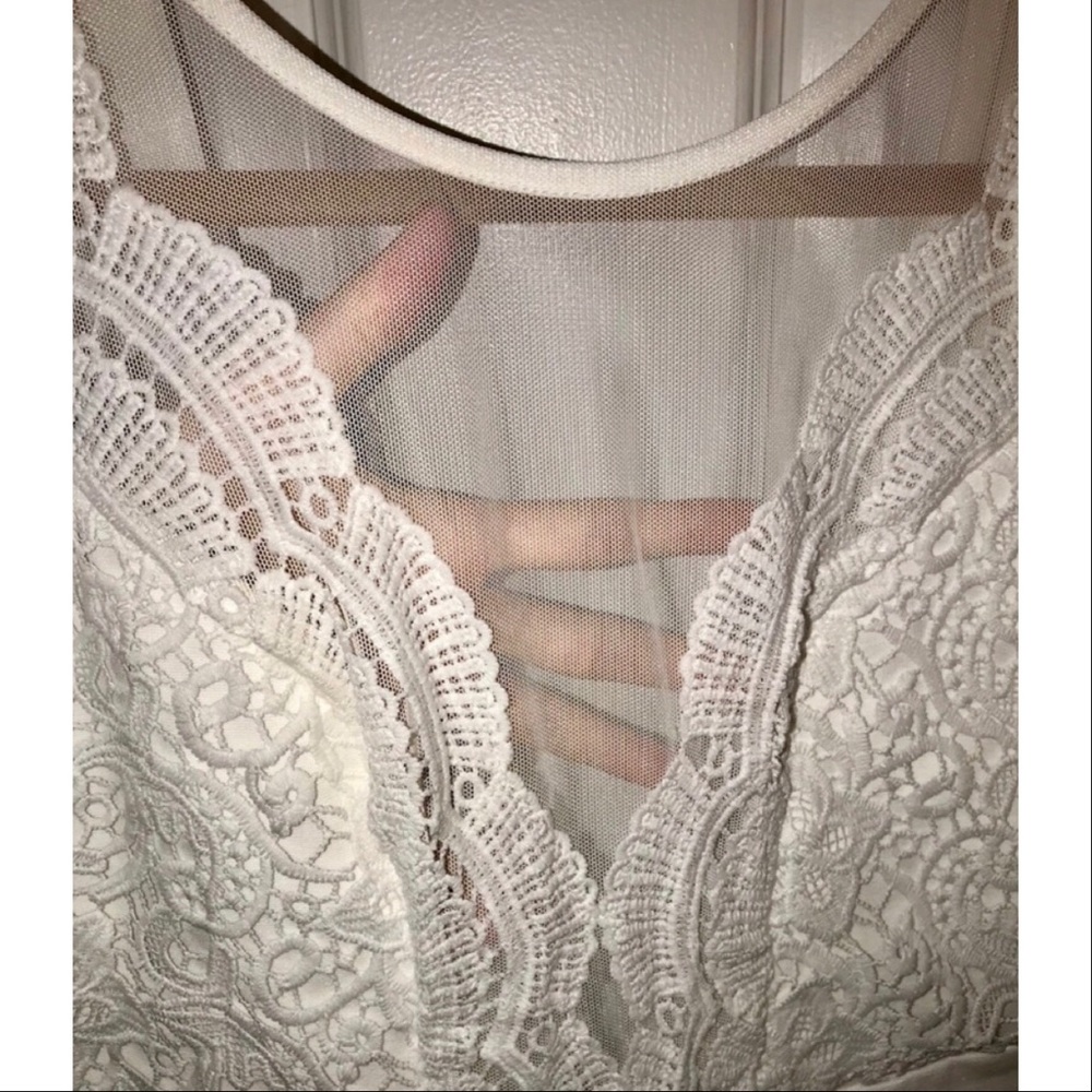SOLD ✖️ Lulu’s Coquina White Lace Bodycon Dress - Picture 7 of 8